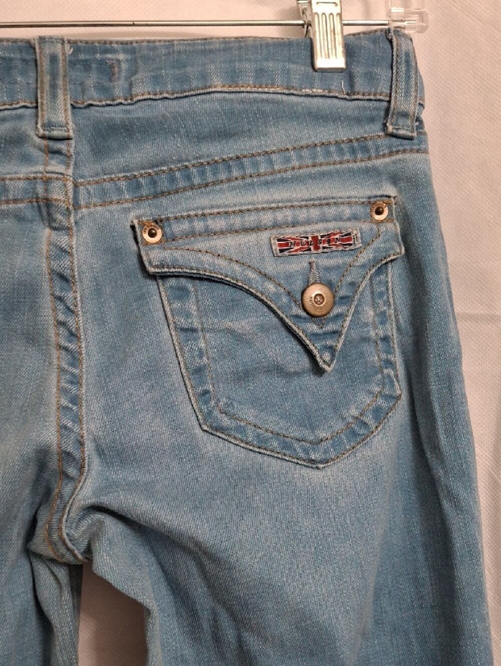 Hudson Jeans Light Blue Wide-Leg Flare Jeans - Picture 8 of 13